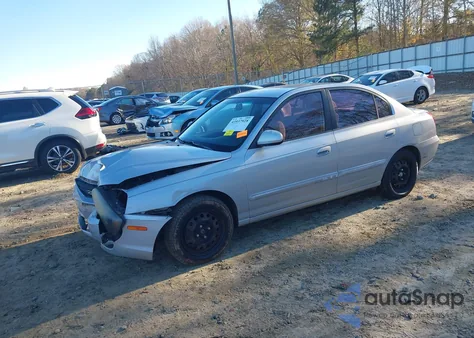 2004 Hyundai Elantra Gls/Gt из США, поврежденный, VIN KMHDN46D54U733837